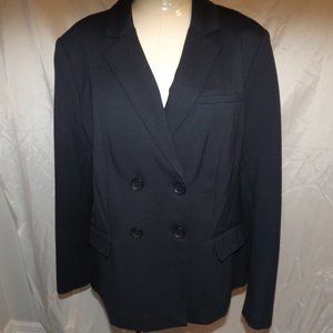 Boden Navy Blue Double Breasted Ladies Size 12 Blazer Jacket
